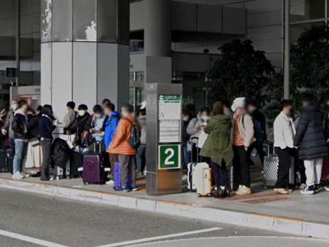 후쿠오카 공항 벳부 버스 타는 곳