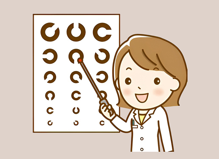 시력-검사하는-모습