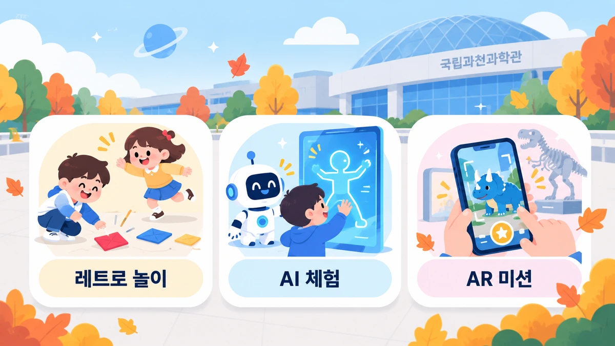 레트로 퓨처 페스티벌 레트로 놀이 AI 체험 AR 미션 안내