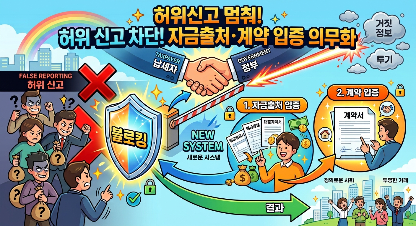 허위 신고가 차단을 위한 자금출처&middot;계약 입증 의무화