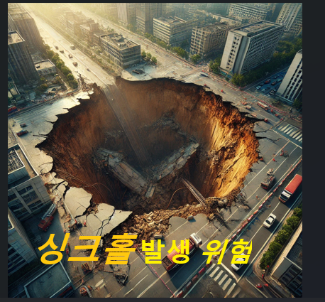 한국에서 싱크홀 발생 위험이 높은 지역