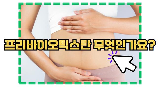 프리바이오틱스란 무엇인가요?