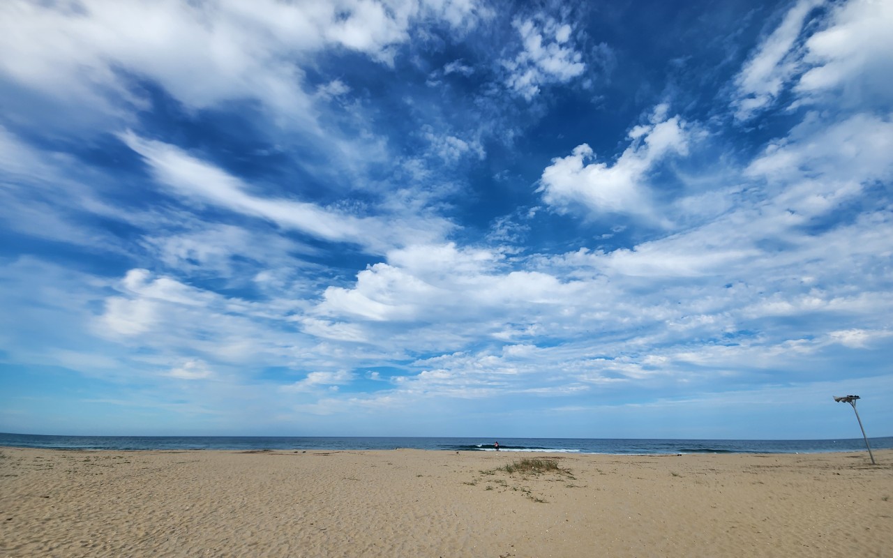 송지호 오토캠핑장 해변