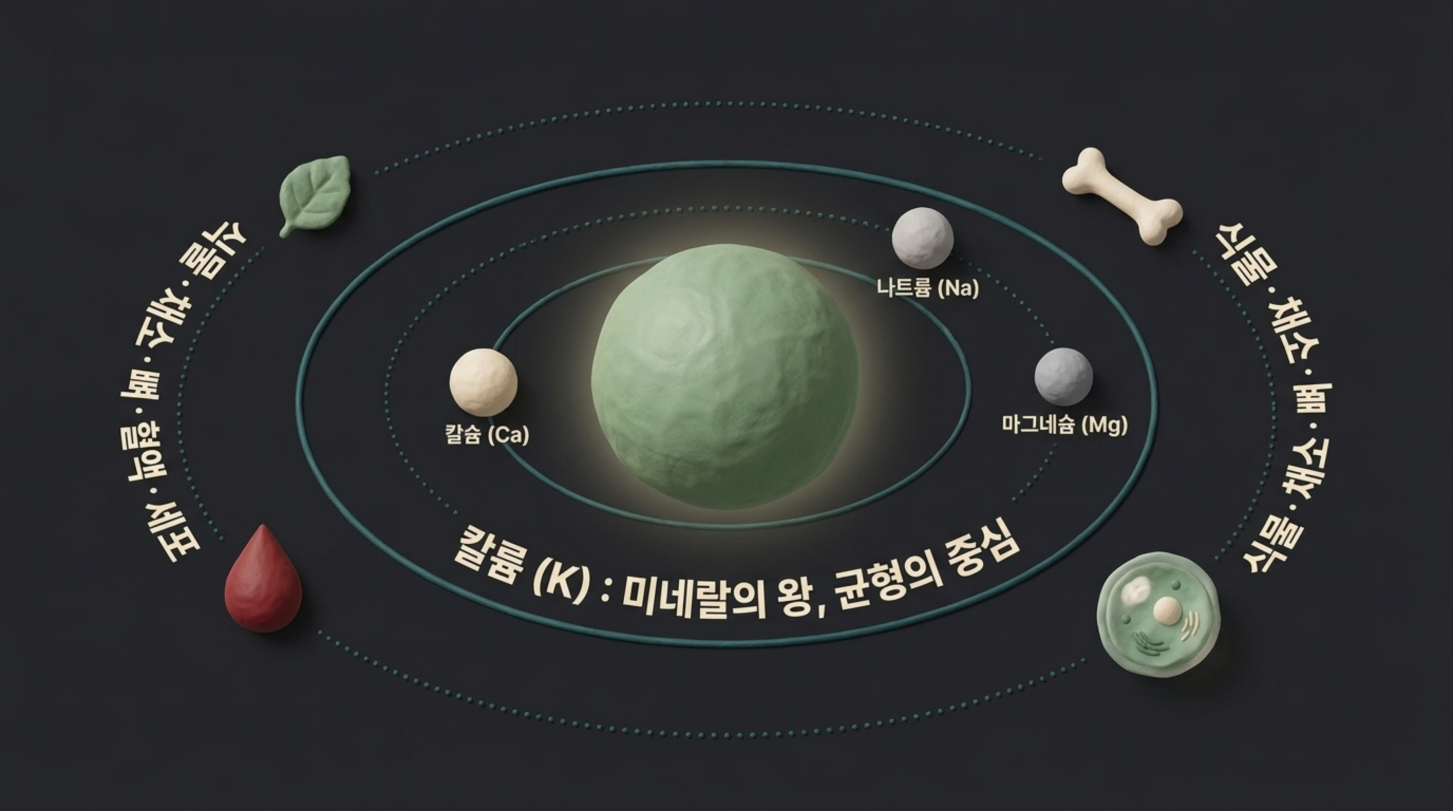 미네랄 균형 &mdash; 칼슘보다 칼륨이 먼저였습니다