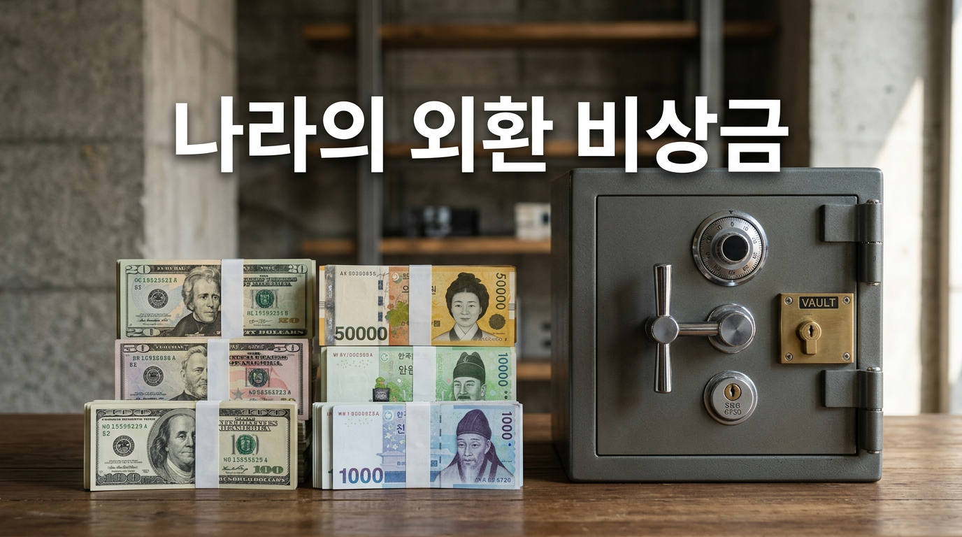 외환보유액과 외화 비상금을 상징하는 사진