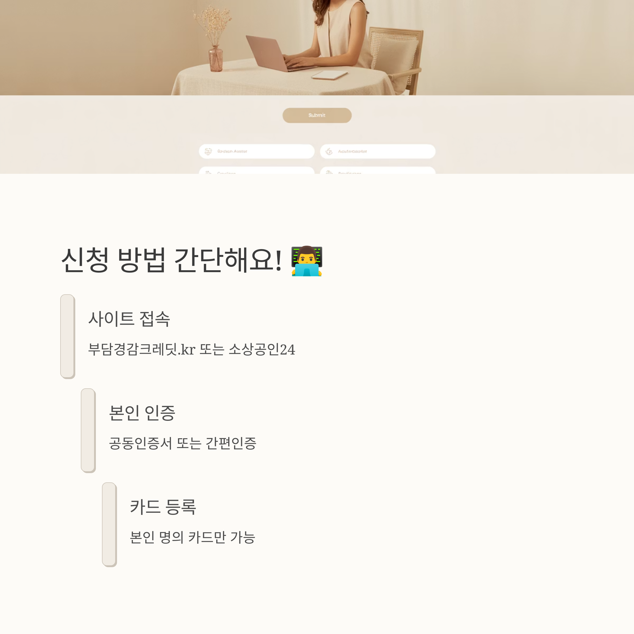 소상공인 부담경감크레딧 50만원 신청 방법