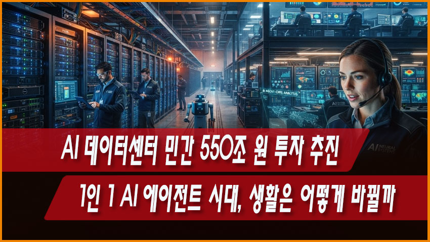 AI 데이터센터 민간 550조 원 투자 추진｜1인 1 AI 에이전트 시대, 생활은 어떻게 바뀔까