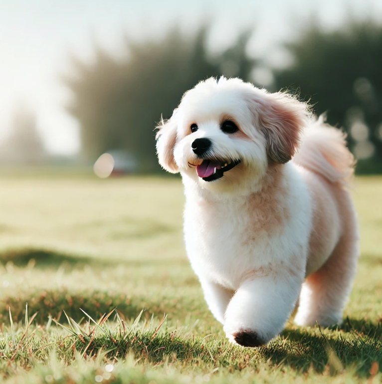 산책하는 강아지