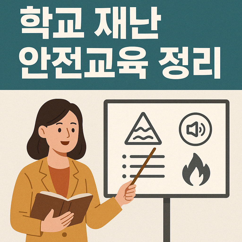 재난 교육 중인 선생님