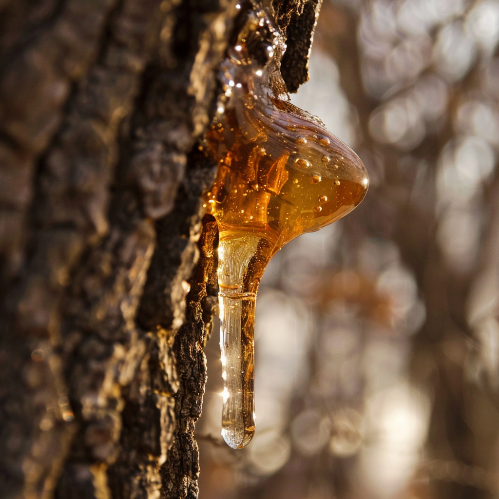 수액이 나무에서 나온다