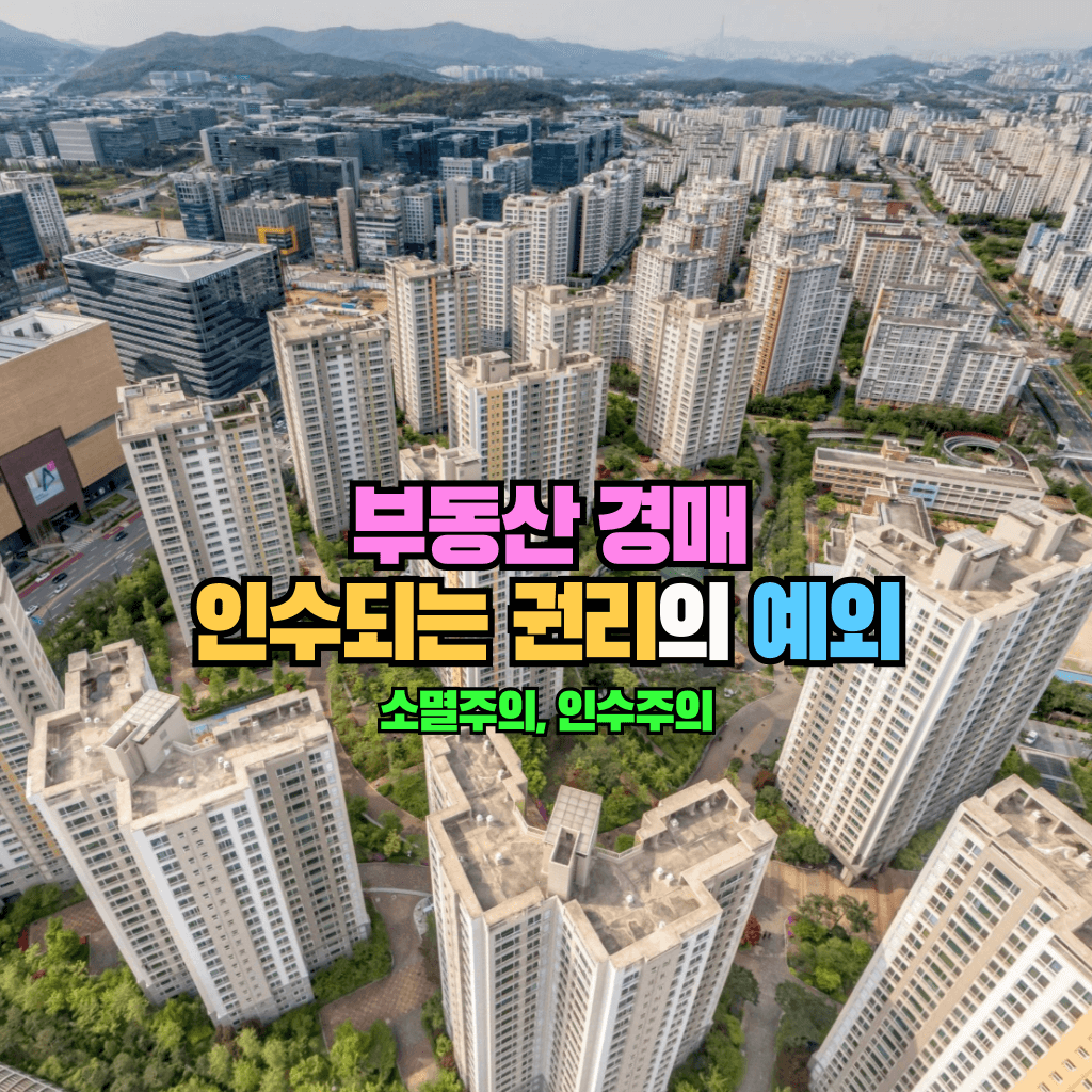 부동산 경매 인수되는 권리의 예외