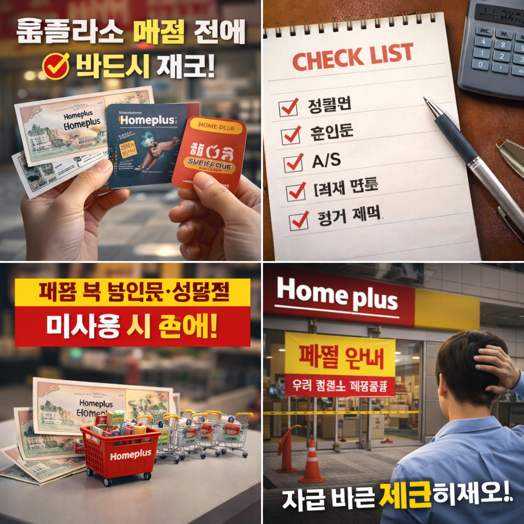 홈플러스 폐점 후 소비자가 반드시 알아야 할 5가지