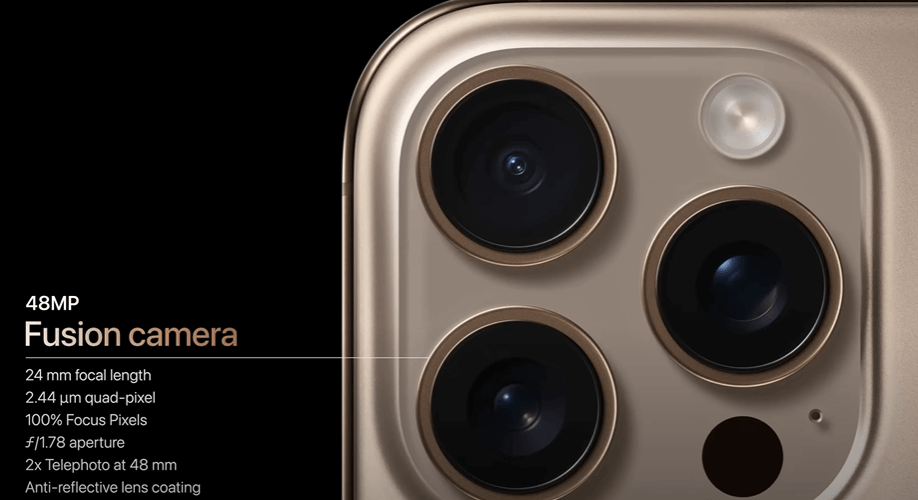 아이폰 16 퓨전 카메라 렌즈