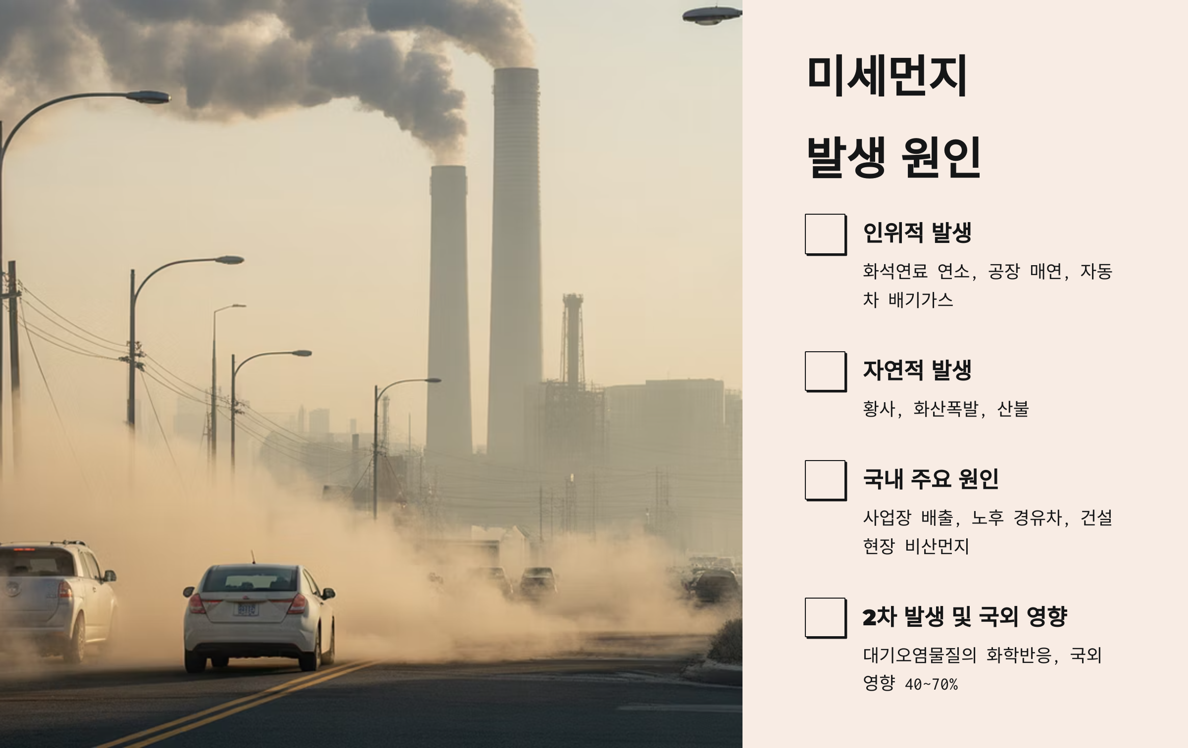 미세먼지 발생 원인