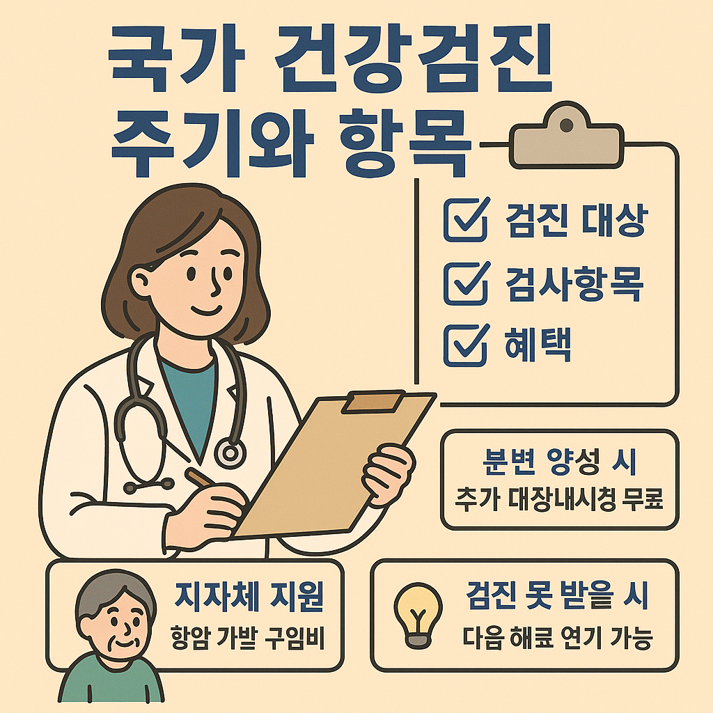 국가 건강검진 주기와 항목, 꼭 알아야 할 혜택 총정리