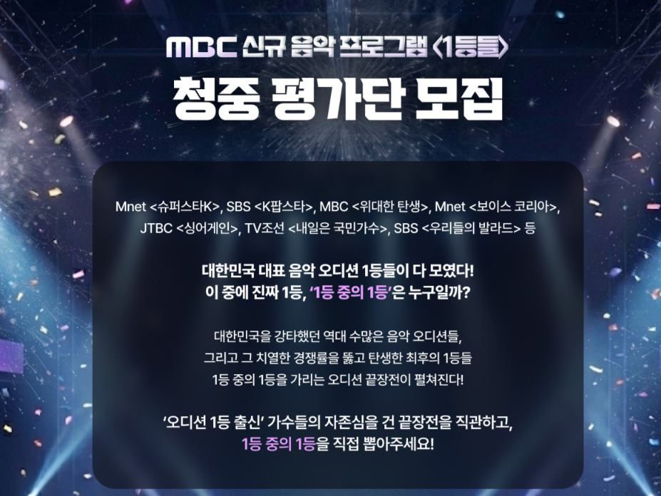 1등들 출연자