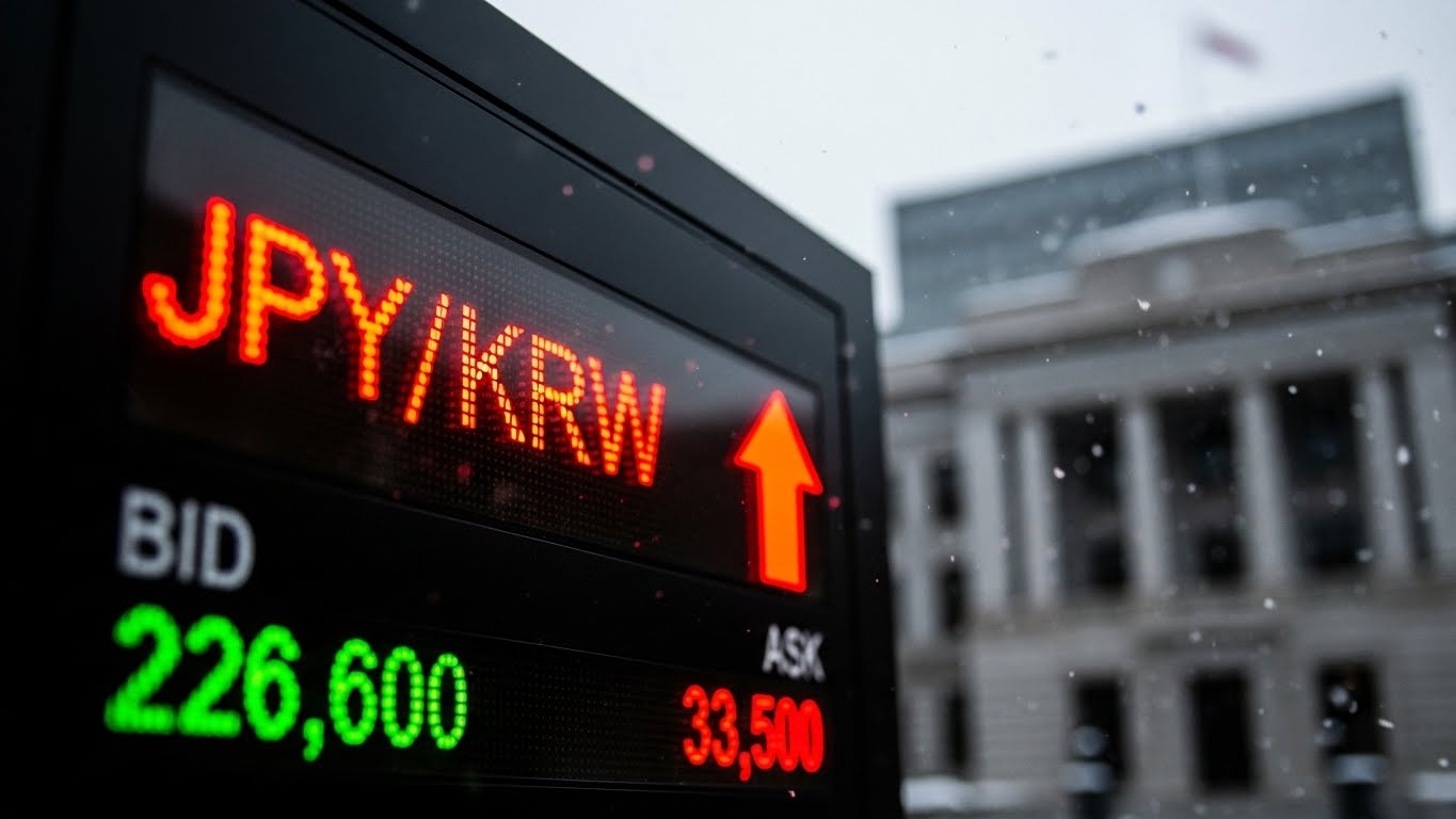 12월 일본 금리 인상 전망과 엔화 환율 상승 그래프 분석