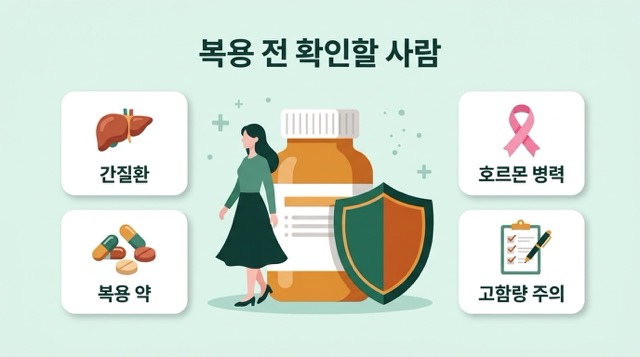 갱년기 영양제 주의 대상