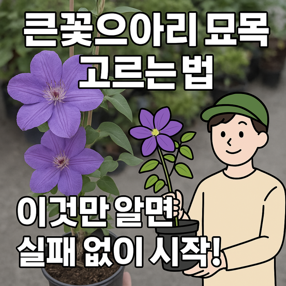 큰꽃으아리 묘목 고르는 법, 이것만 알면 실패 없이 시작!