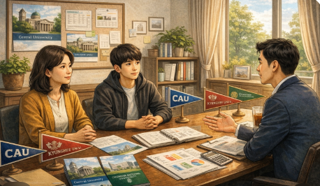 소규모 고등학교 내신 전략 짜는 모습