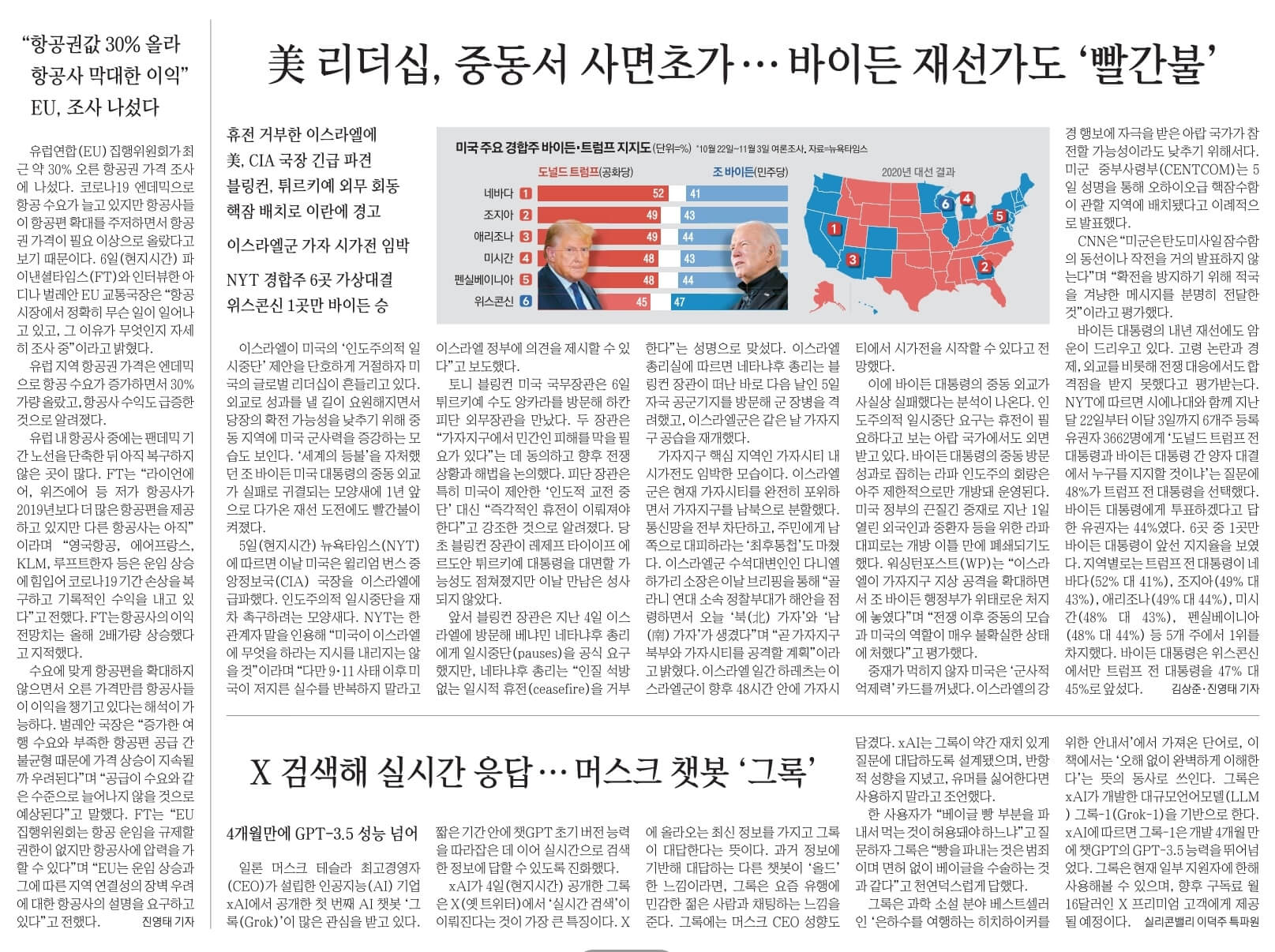 11월 7일 신문스크랩