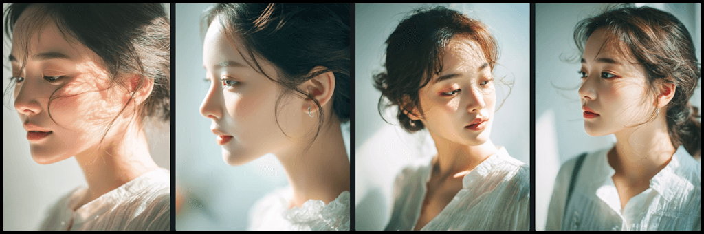 natural+high-key lighting 활용 이미지 예시 Midjourney