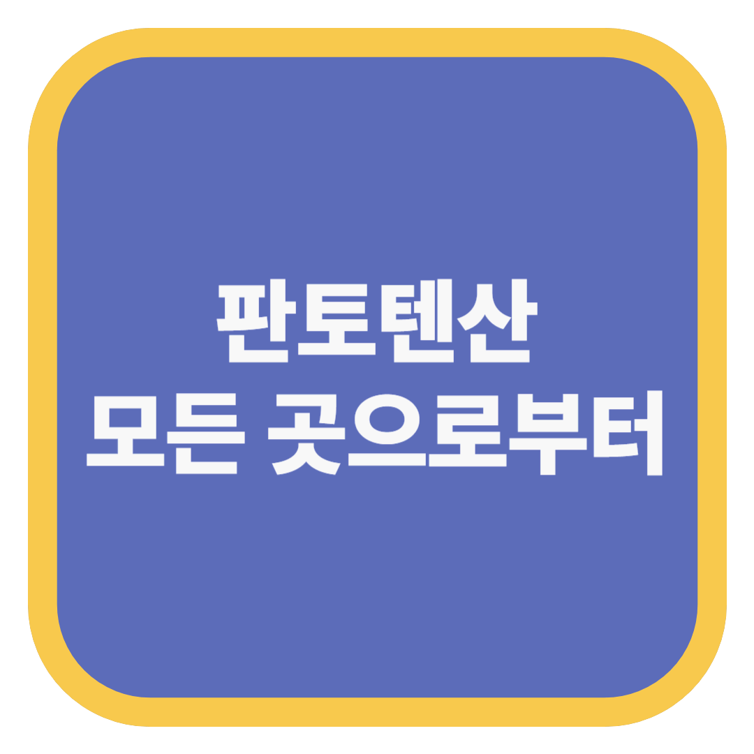 판토텐산 모든 곳으로부터