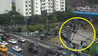 증산교 하부도로 통제 현황