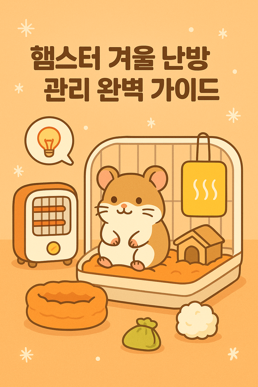 햄스터 키우면서 겨울 난방 관리 완벽 가이드
