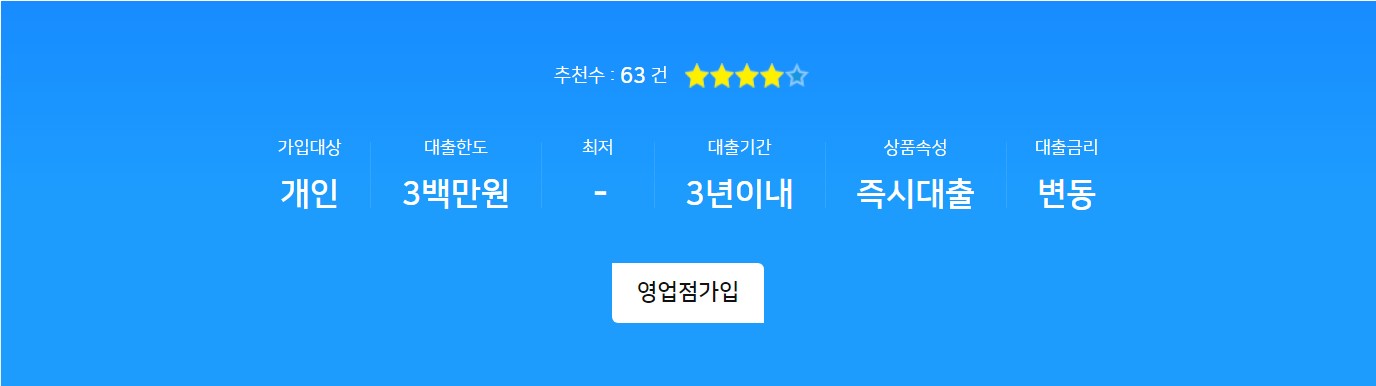 NH나라사랑대출 생활안정자금