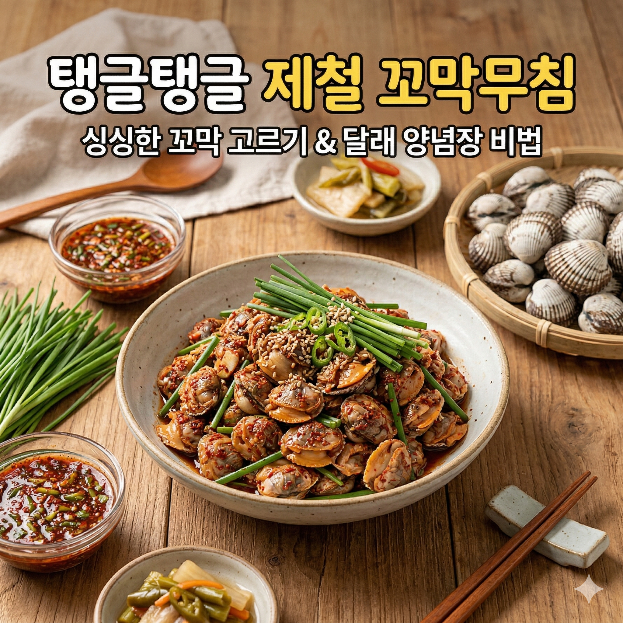 제철 꼬막무침 황금레시피, 비린내 없이 탱글하게 삶는 법부터 해감까지