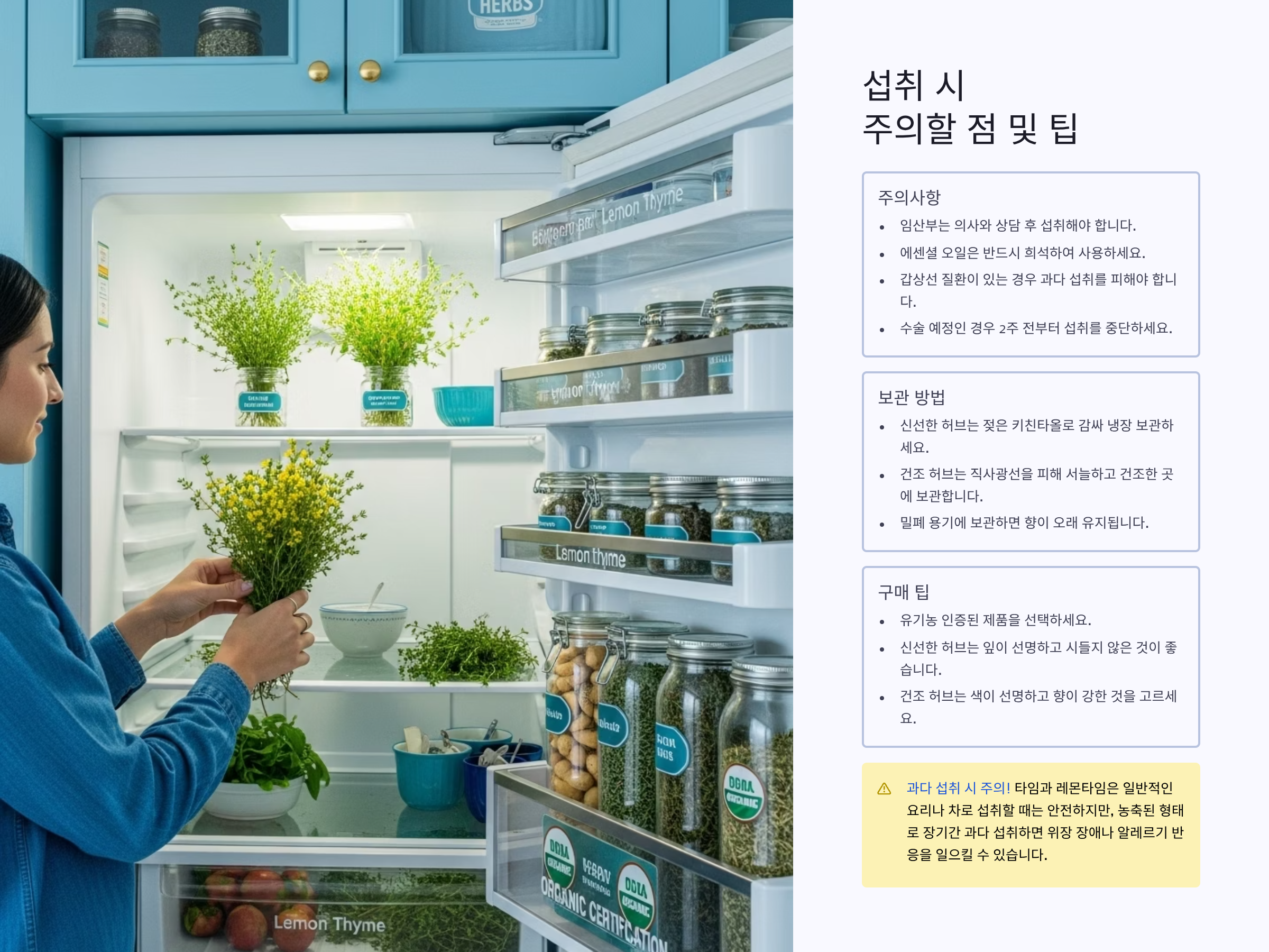 섭취 시 주의할 점 및 팁