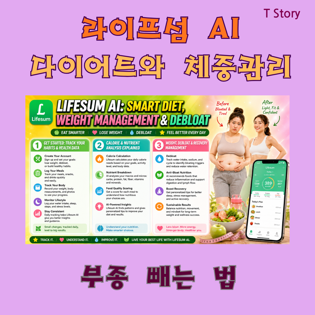 Lifesum AI 다이어트와 체중관리 부종 빼는 법
