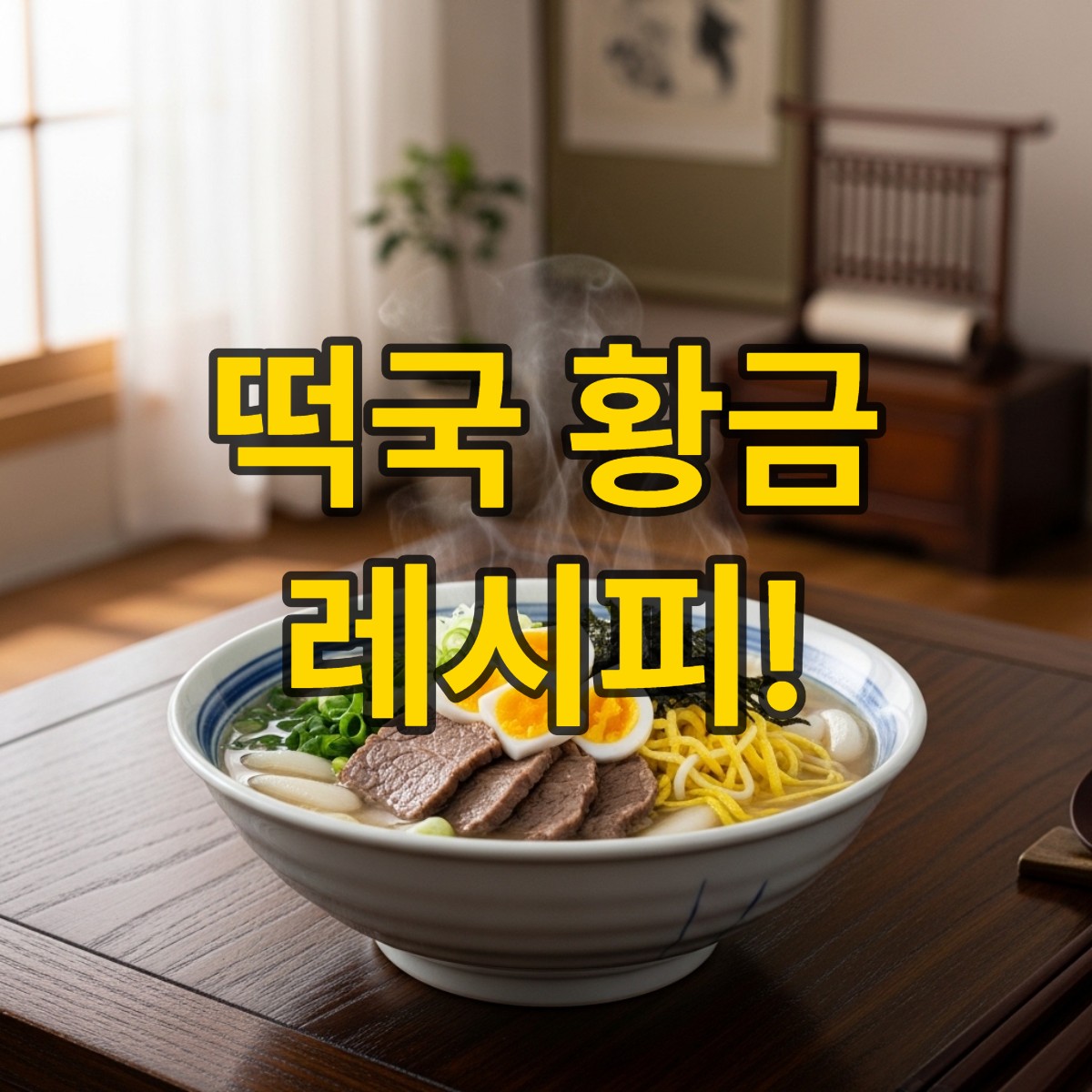 떡국 맛있게 끓이는 법