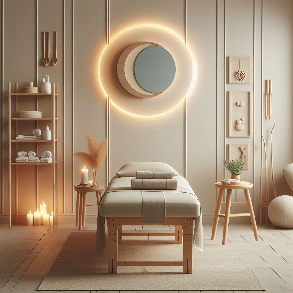 피부,체형관리 샵 배경