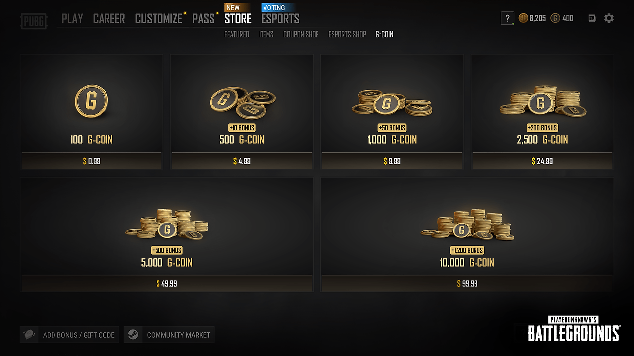 배틀그라운드, 배그 G 코인이란? (배그 G 코인 무료로 받는 법)