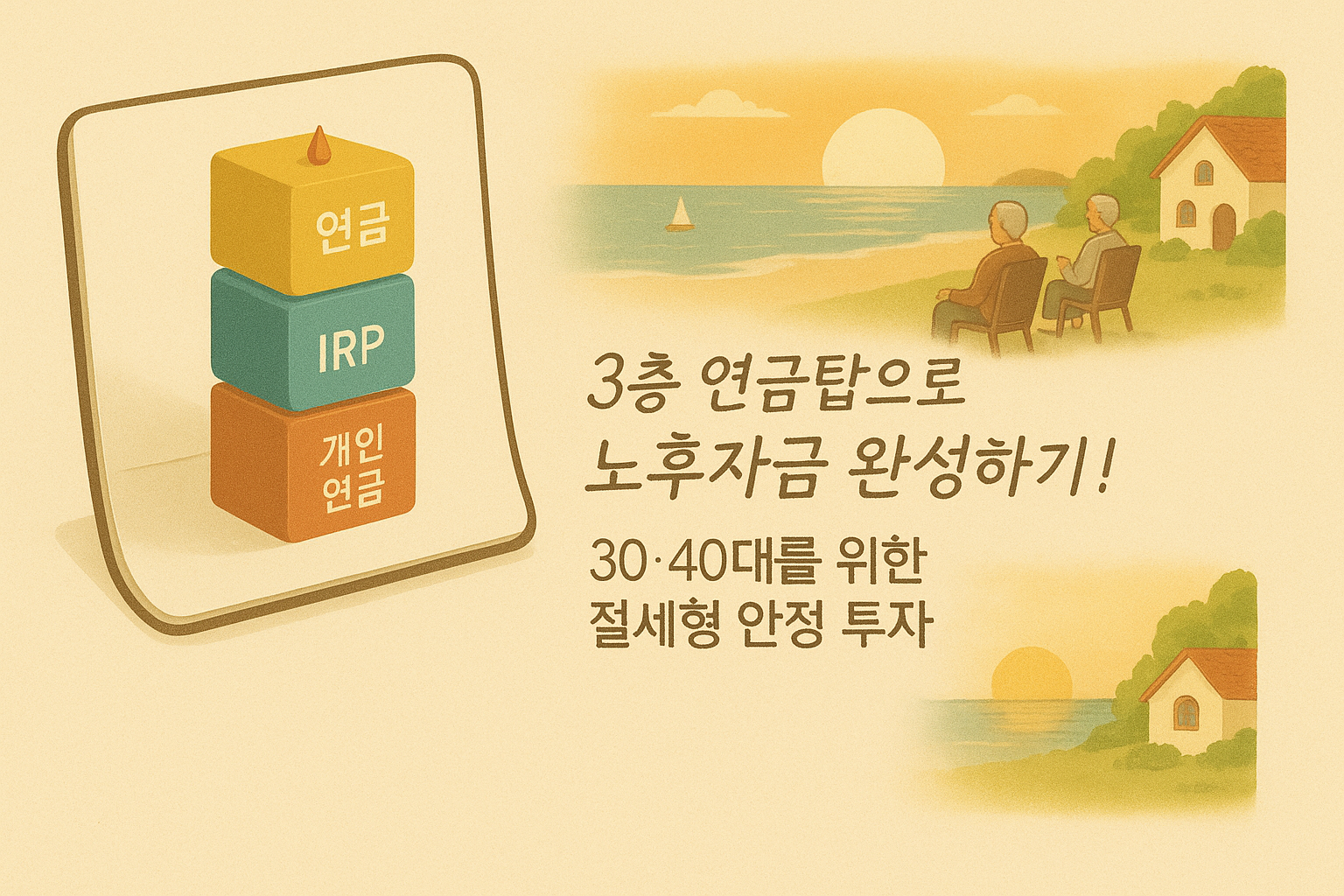 3층 연금탑으로 노후자금 완성하기