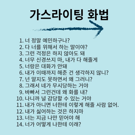 가스라이팅대화법