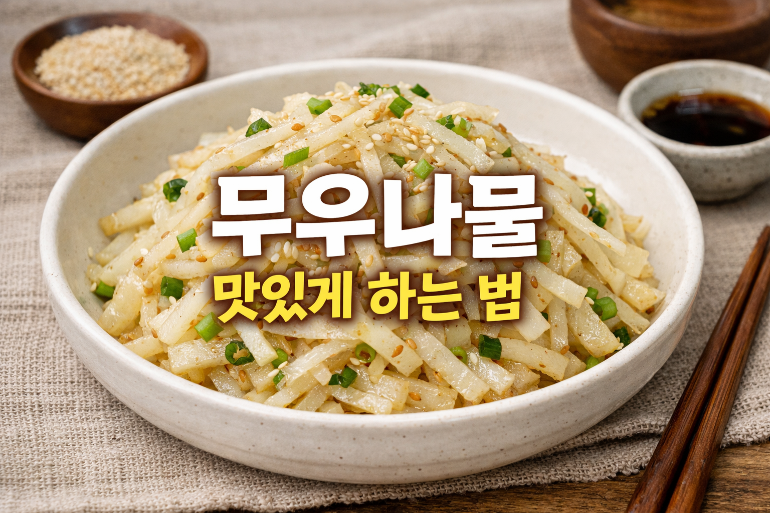 무우나물 맛있게 하는 법