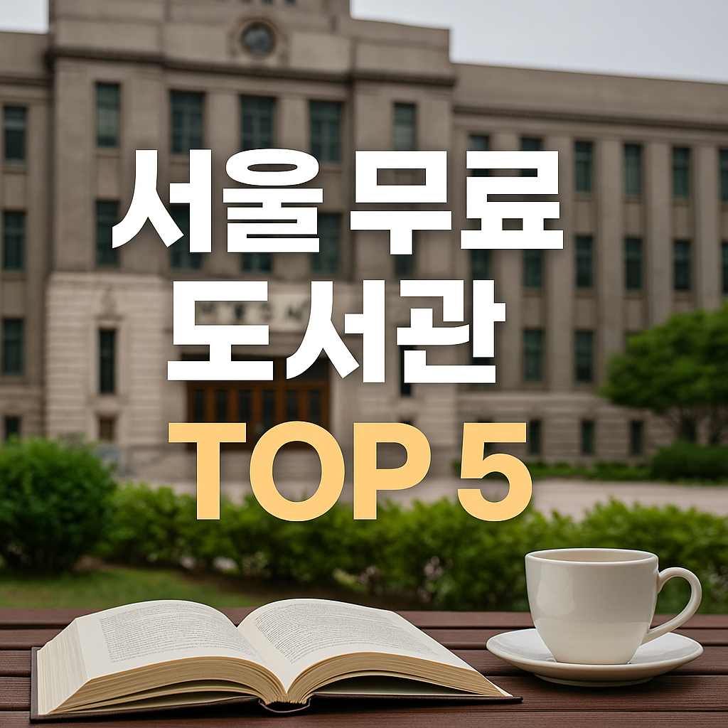 서울 무료 도서관 나들이 – 책과 쉼이 있는 조용한 힐링 장소 TOP 5