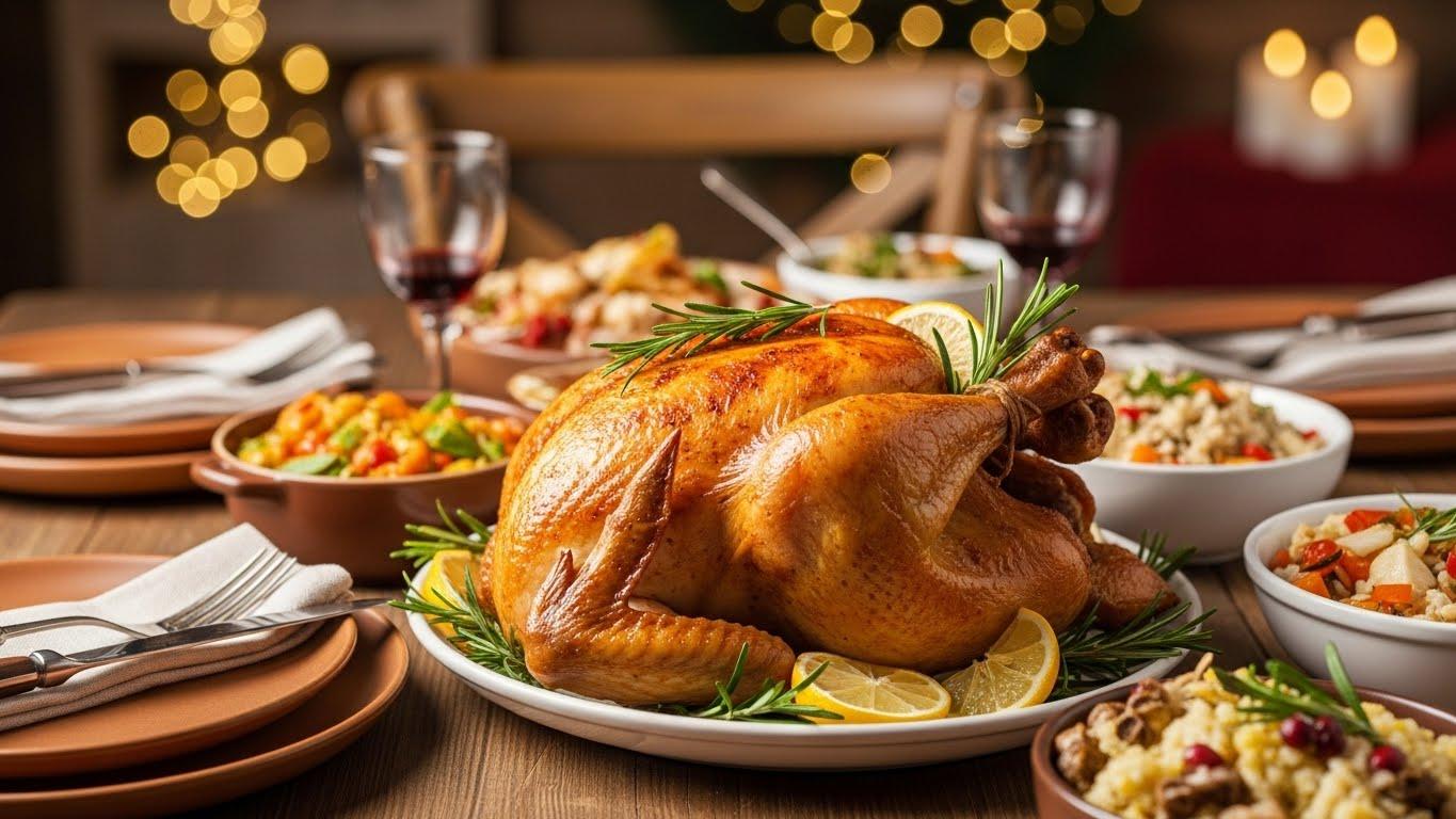 연말파티에 빠질 수 없는 로스트치킨