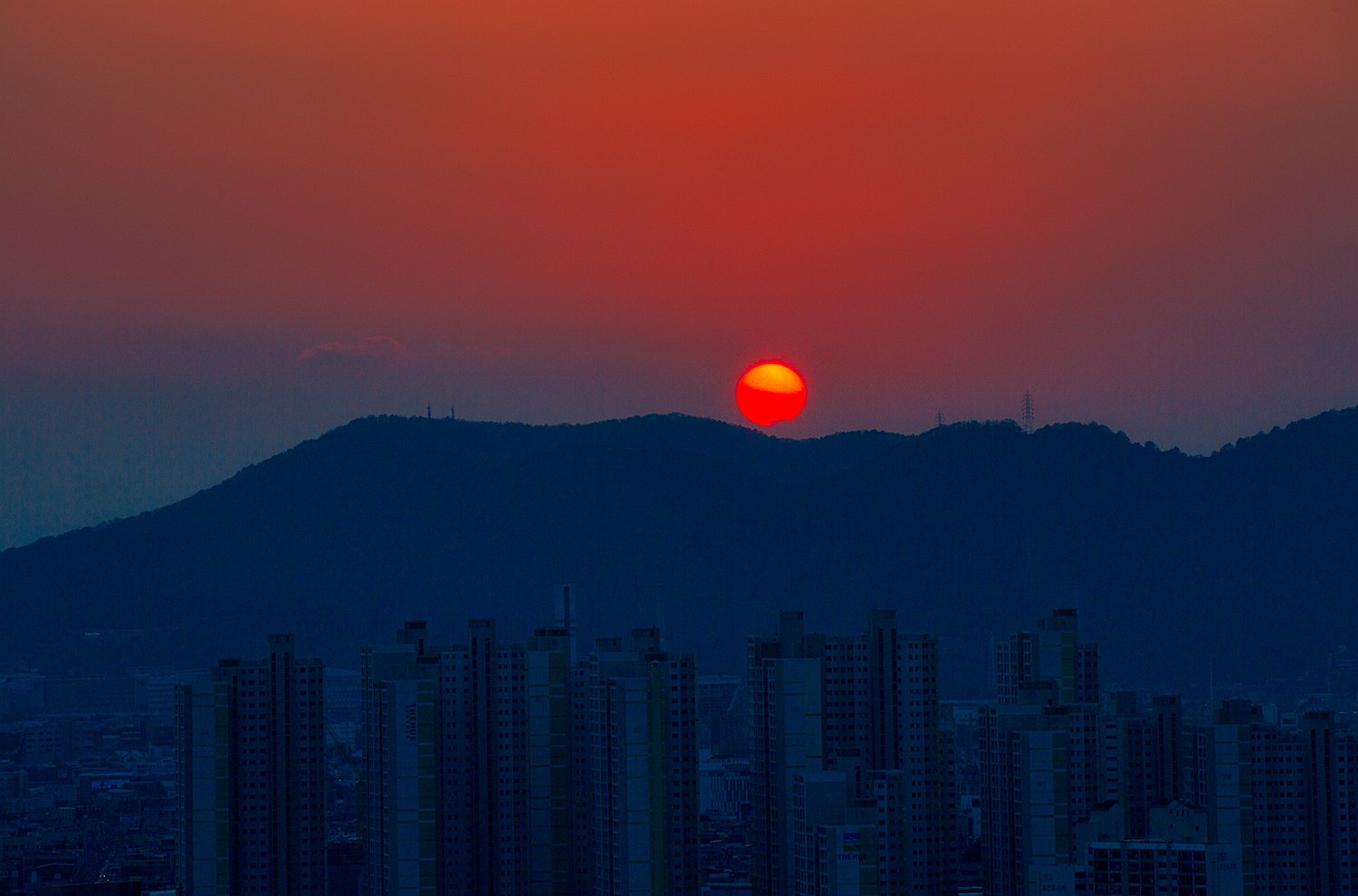 침산정 저녁노을2