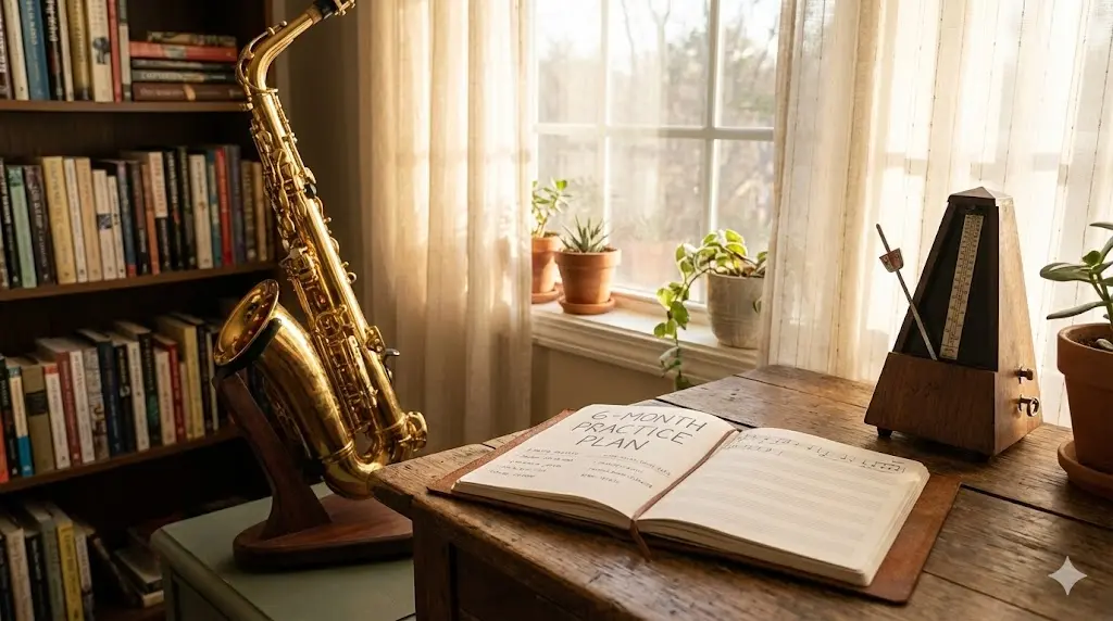 초보 탈출을 위한 색소폰 6개월 연습 계획표와 메트로놈