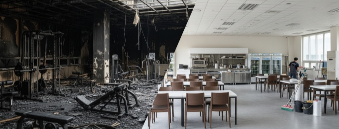 고성 화재 청소