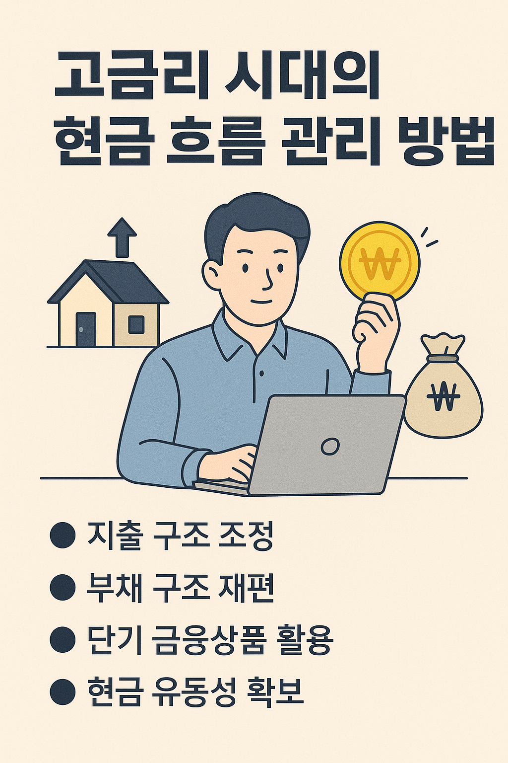 현금 흐름 관리 인포그래픽