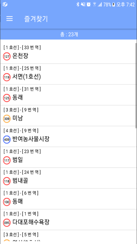 부산 지하철 노선도 보기, 부산 지하철 시간표 조회, 도착 정보