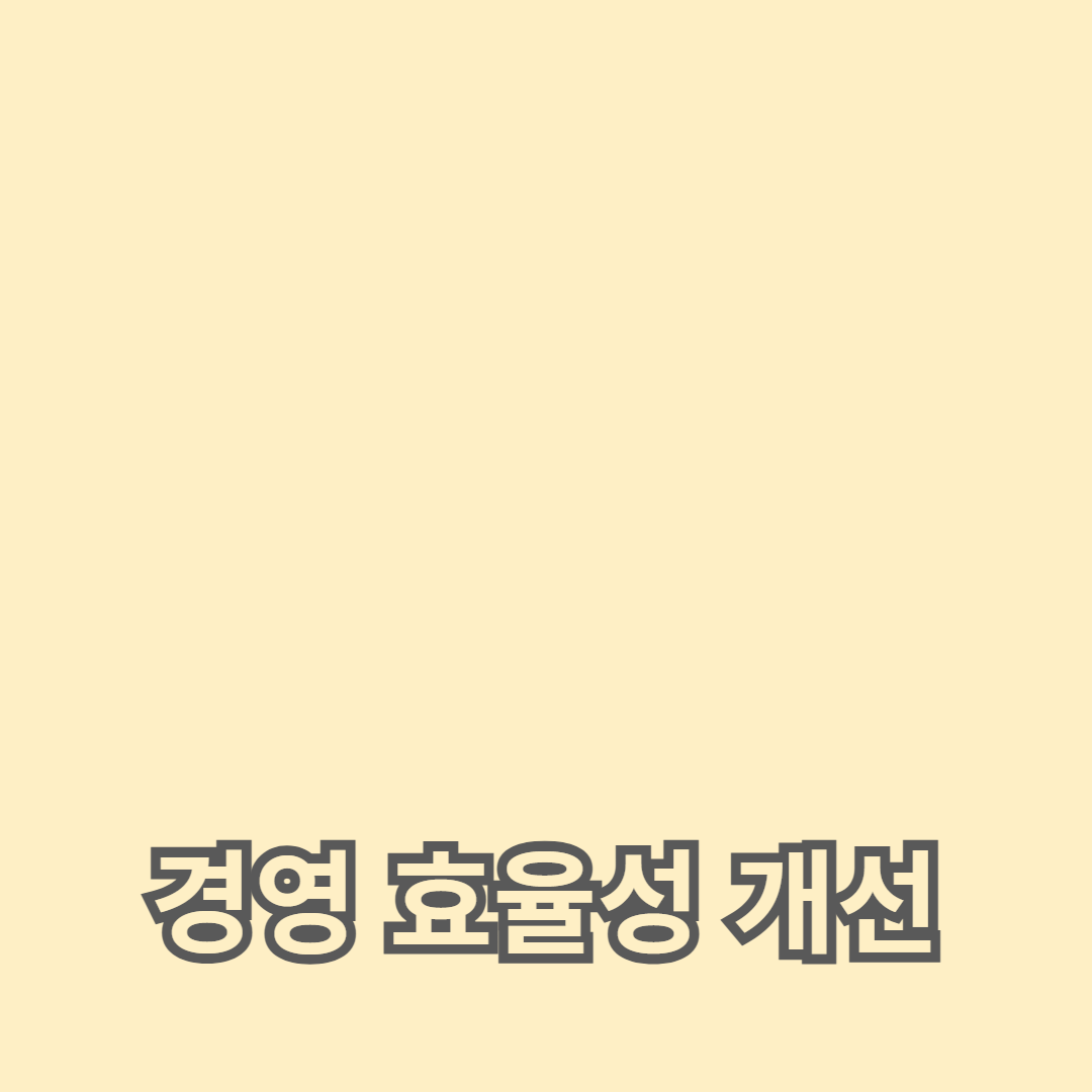 경영 효율성 개선을 위한 비용 절감과 자원 관리의 조화