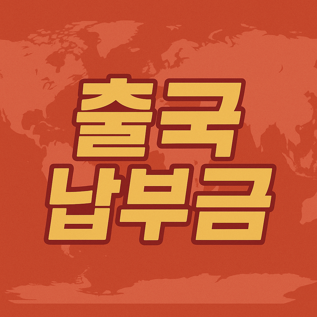 출국납부금 환급