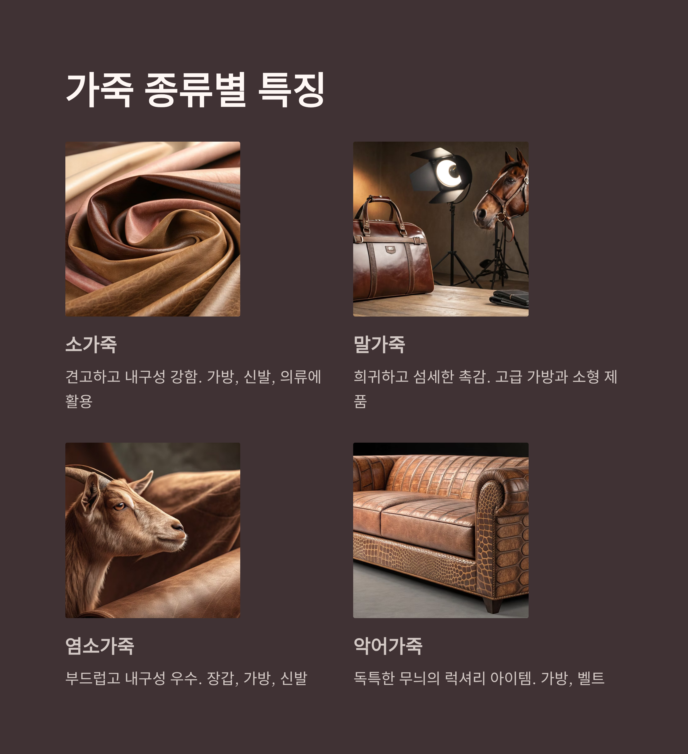 품질 좋은 가죽 제품 완벽 가이드: 종류부터 선택법, 관리법까지