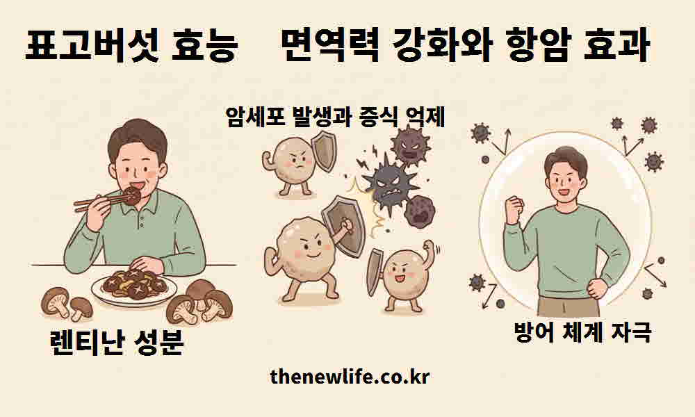 표고버섯 효능 면역력 강화 항암 효과